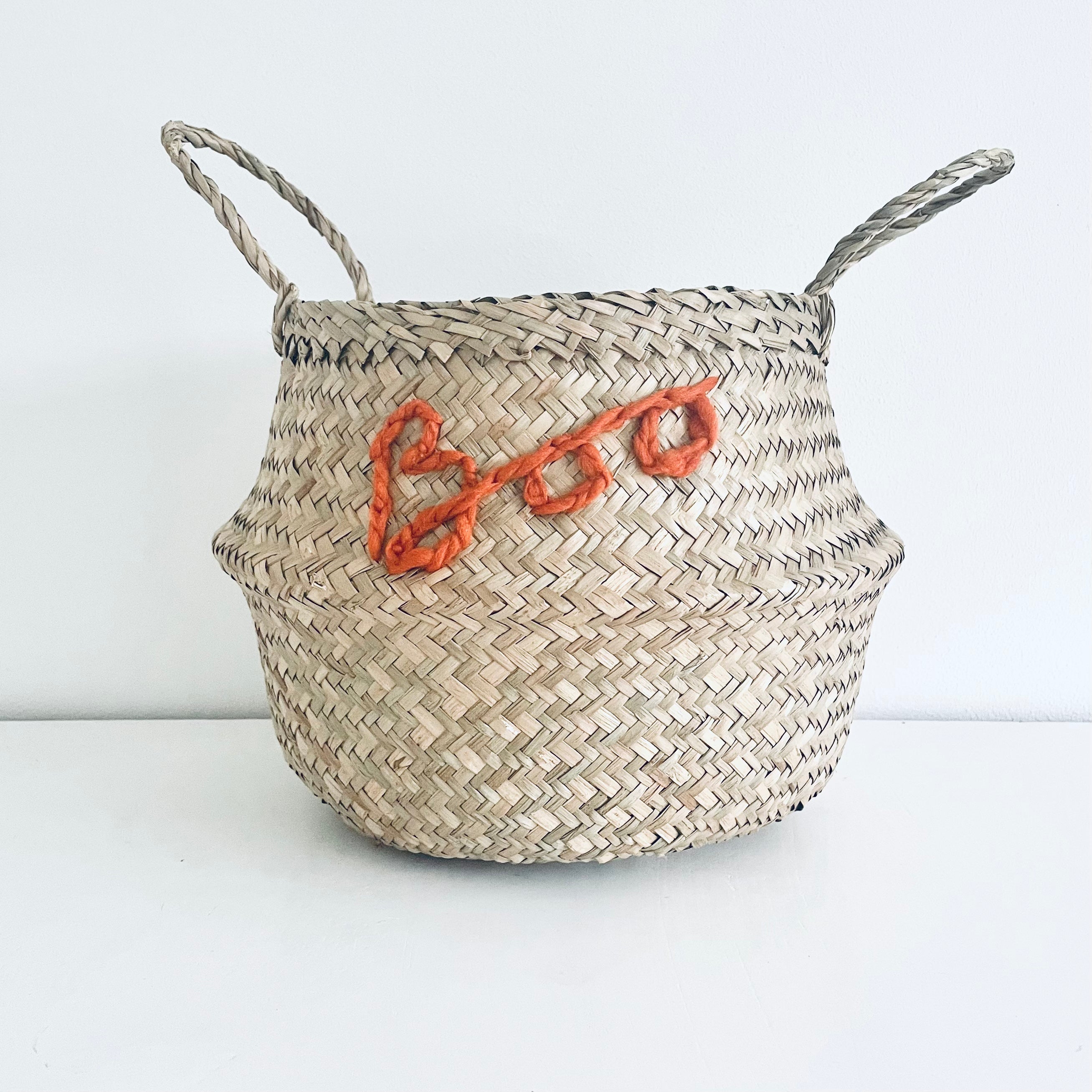 Halloween Boo basket - Medium - Bellybambino