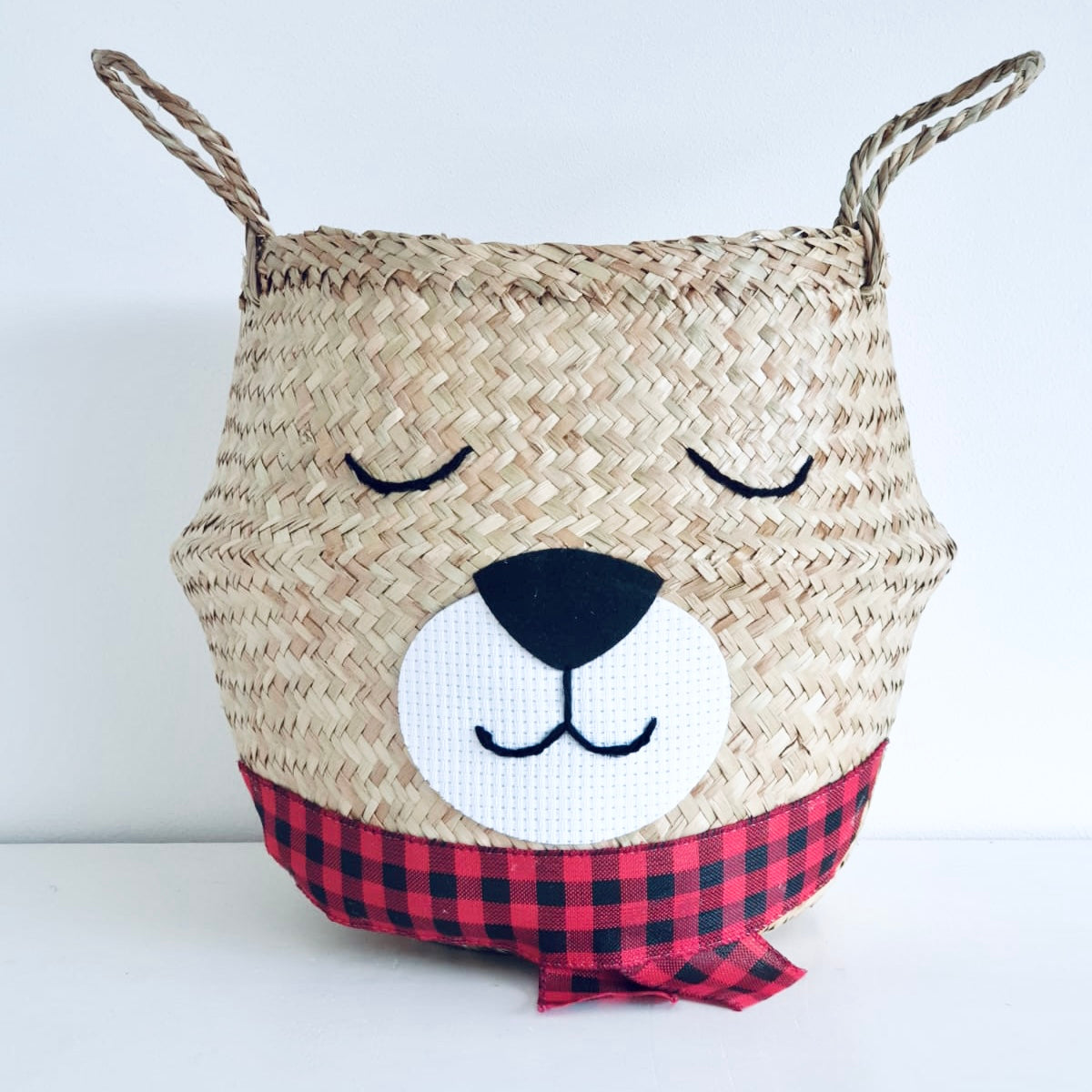 Christmas bear basket - large - Bellybambino