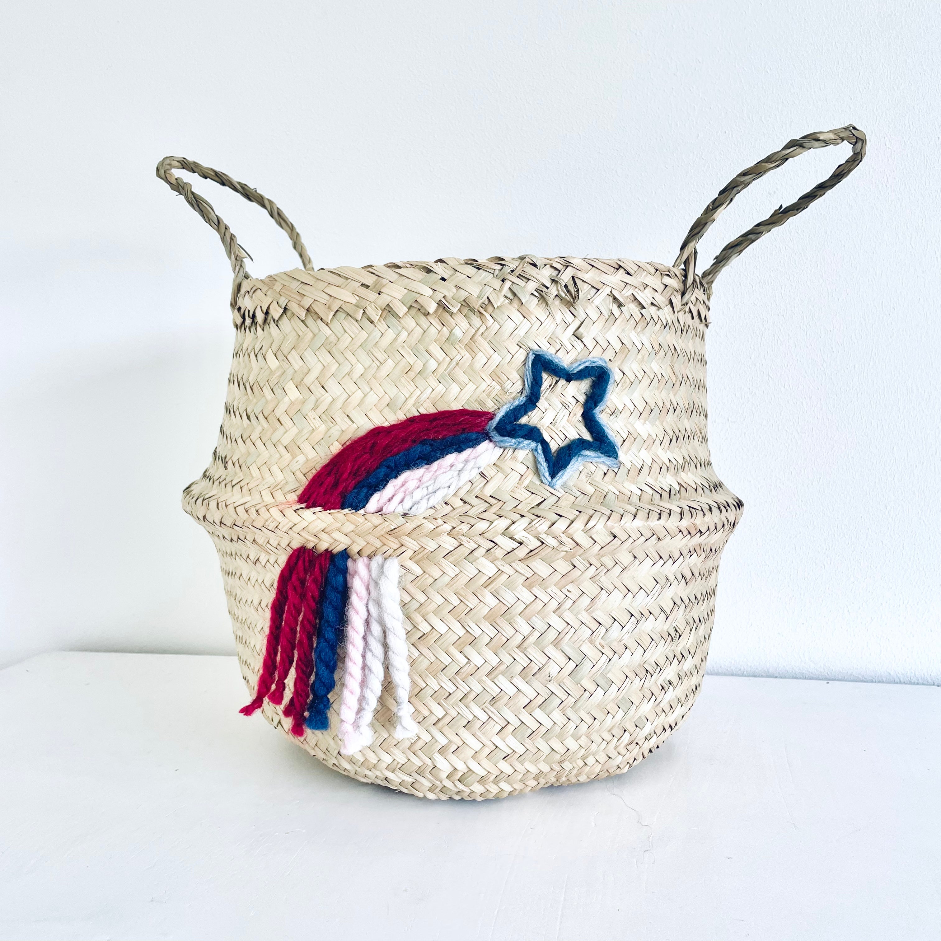 Shooting star rainbow basket - Large - Bellybambino