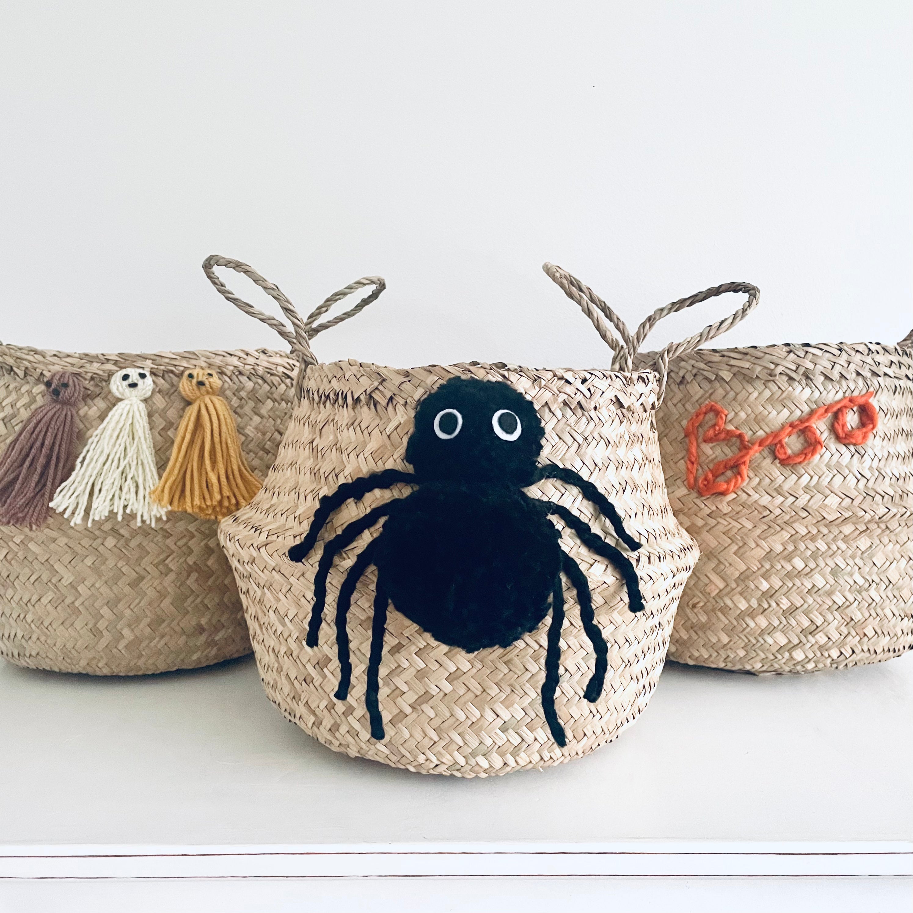 Halloween Boo basket - Medium - Bellybambino
