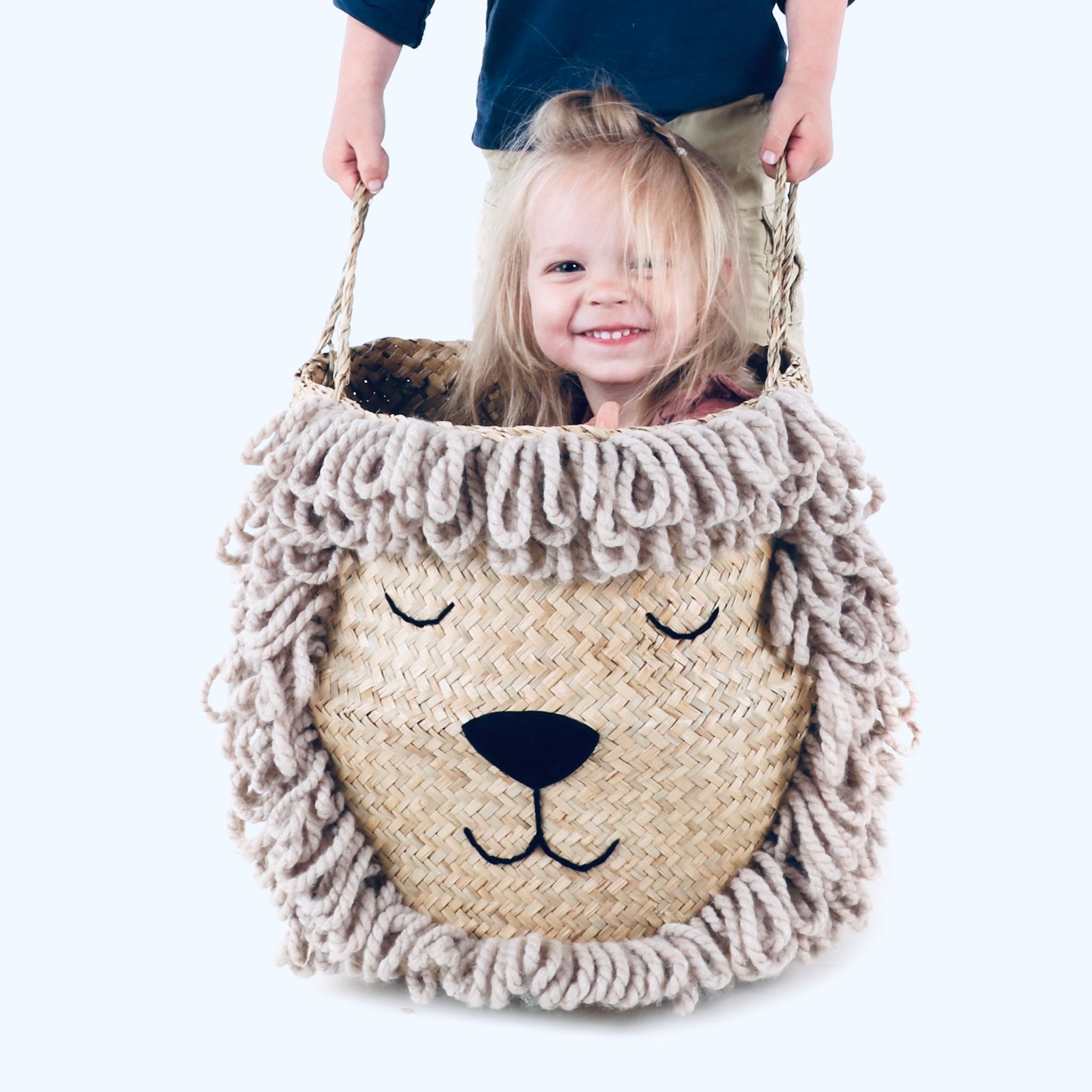 Natural Lion Basket - Extra Large - Bellybambino