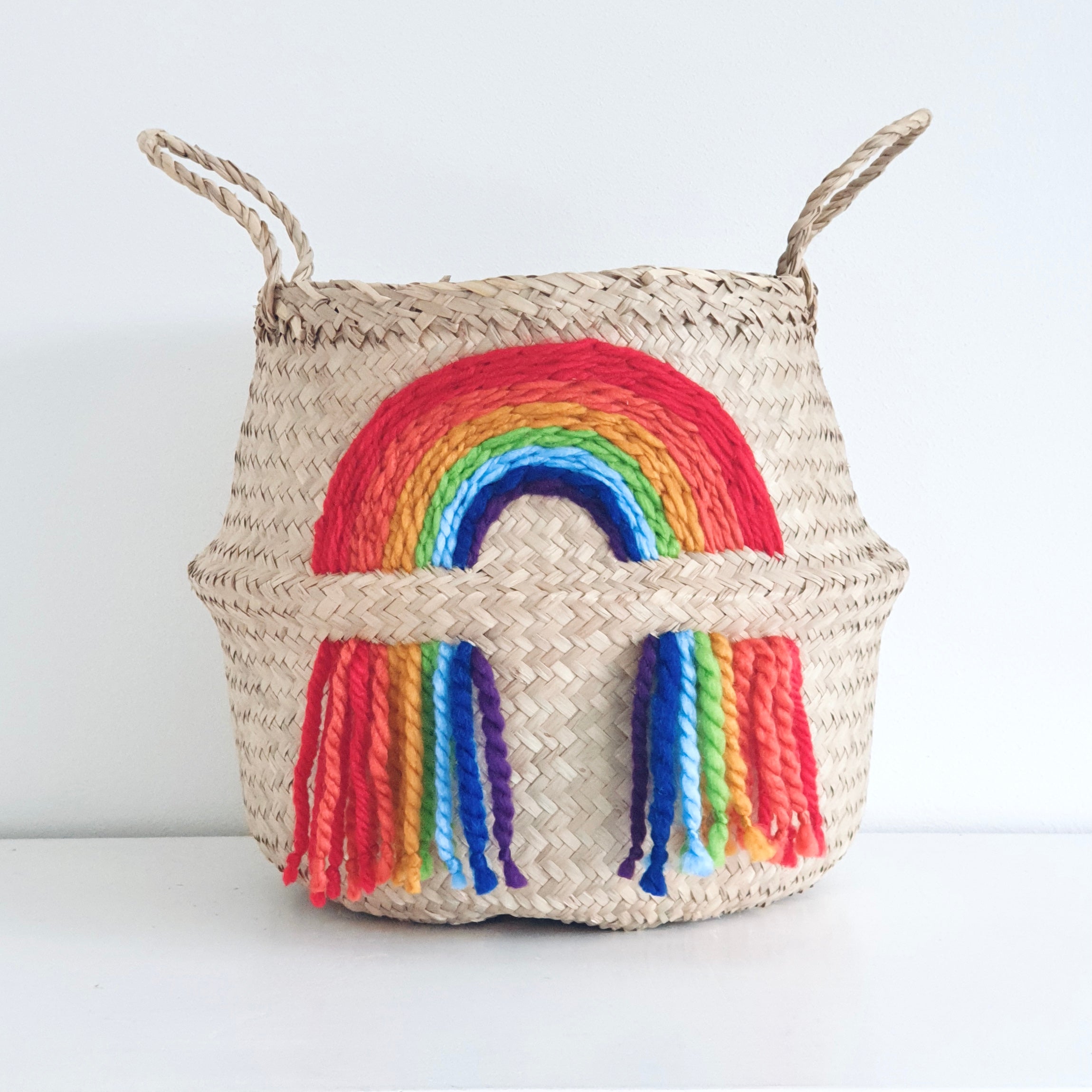 Vivid rainbow basket - Large - Bellybambino
