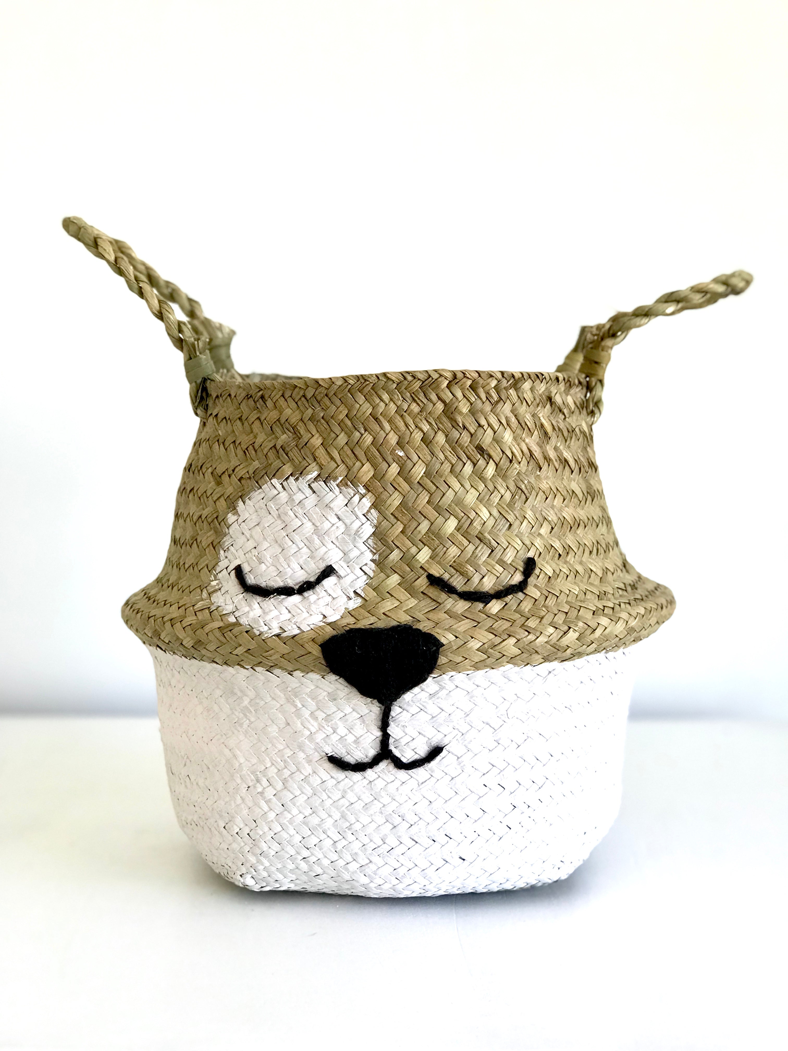 Beautiful & unique handmade seagrass belly baskets