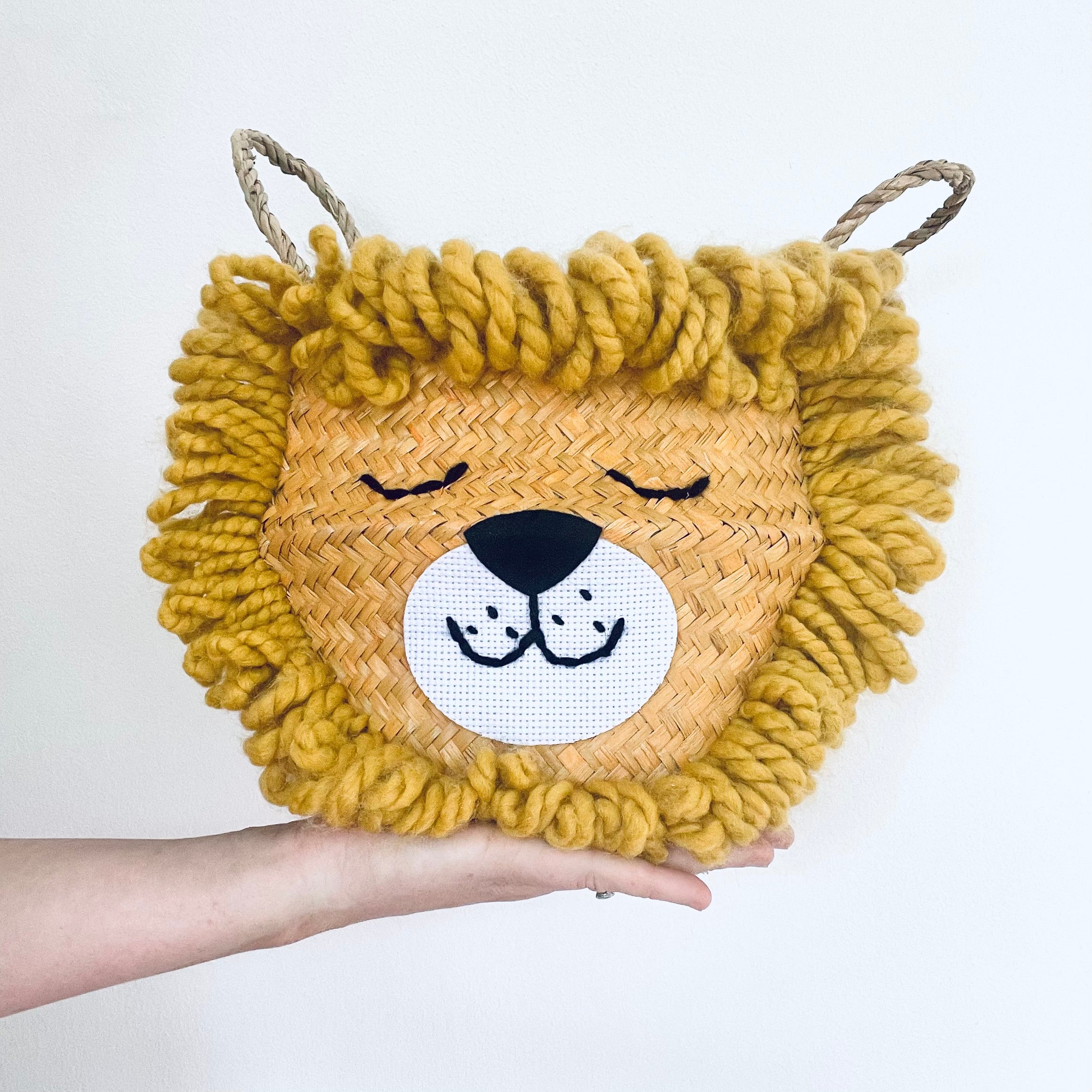 Yellow Lion Basket - Small