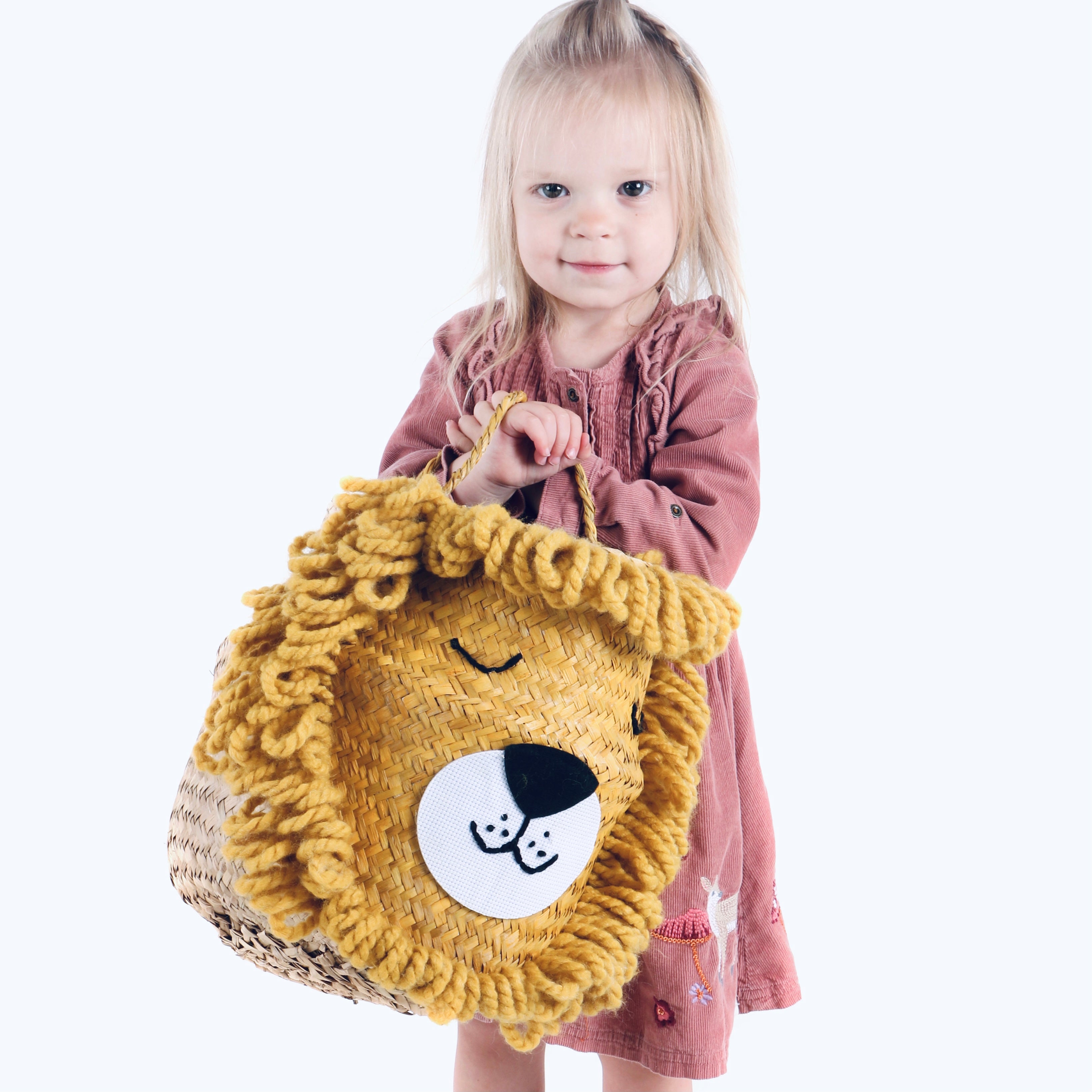 Yellow Lioness Basket - Large - Bellybambino
