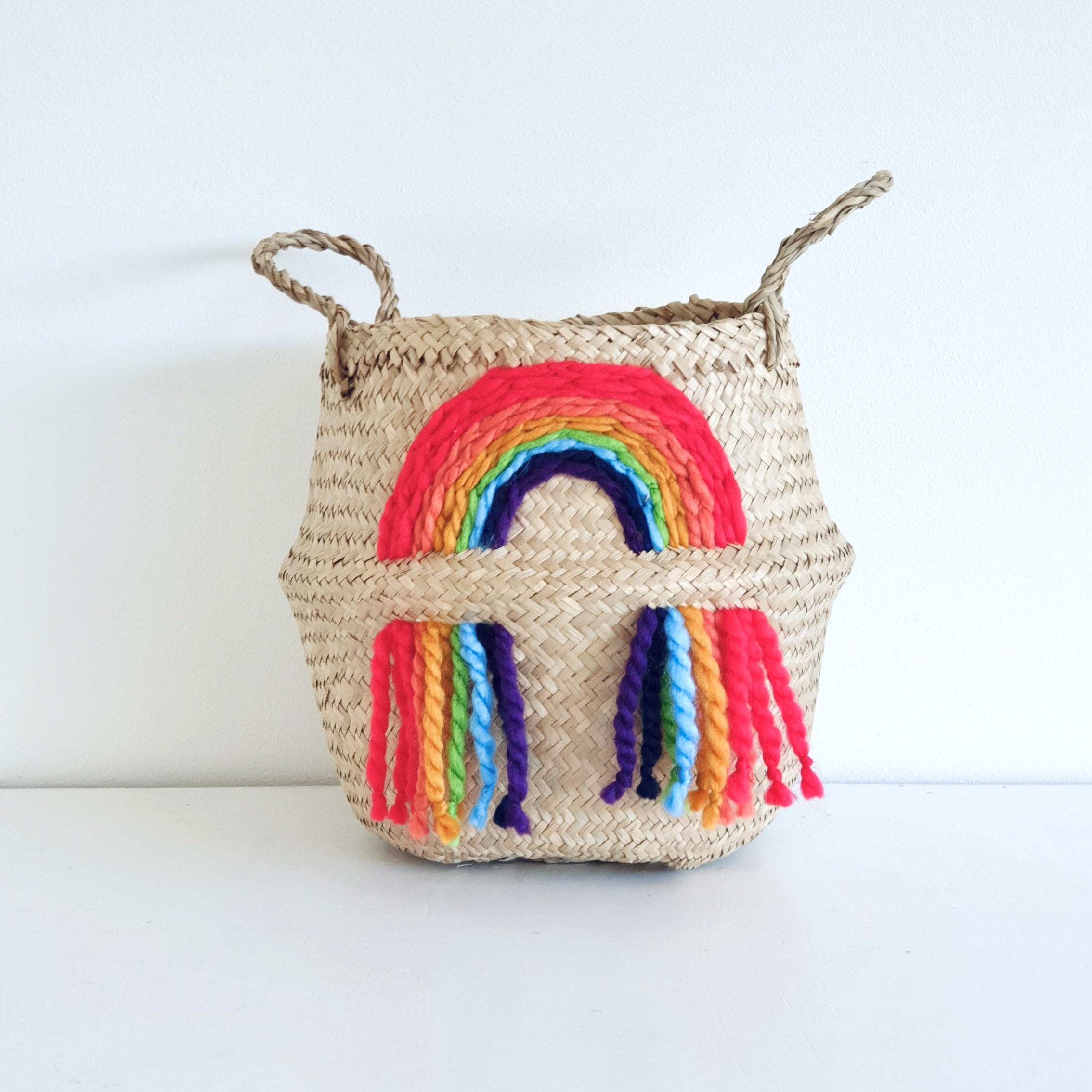 Vivid rainbow Basket - Small - Bellybambino