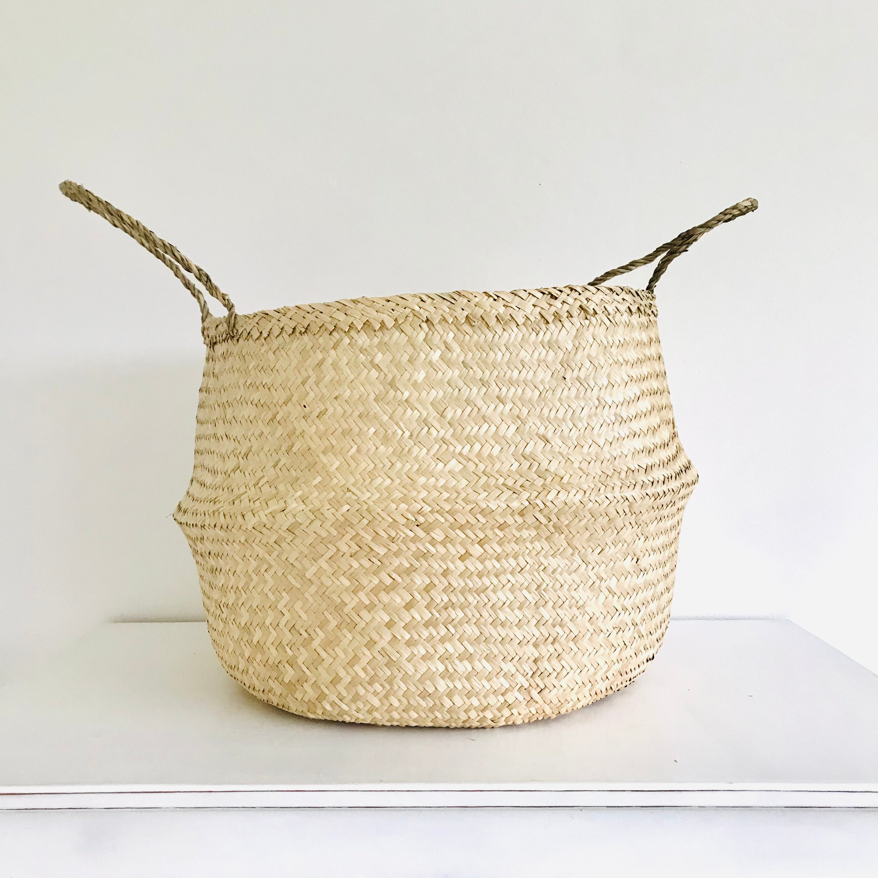Plain Seagrass Basket - Extra Large - Bellybambino