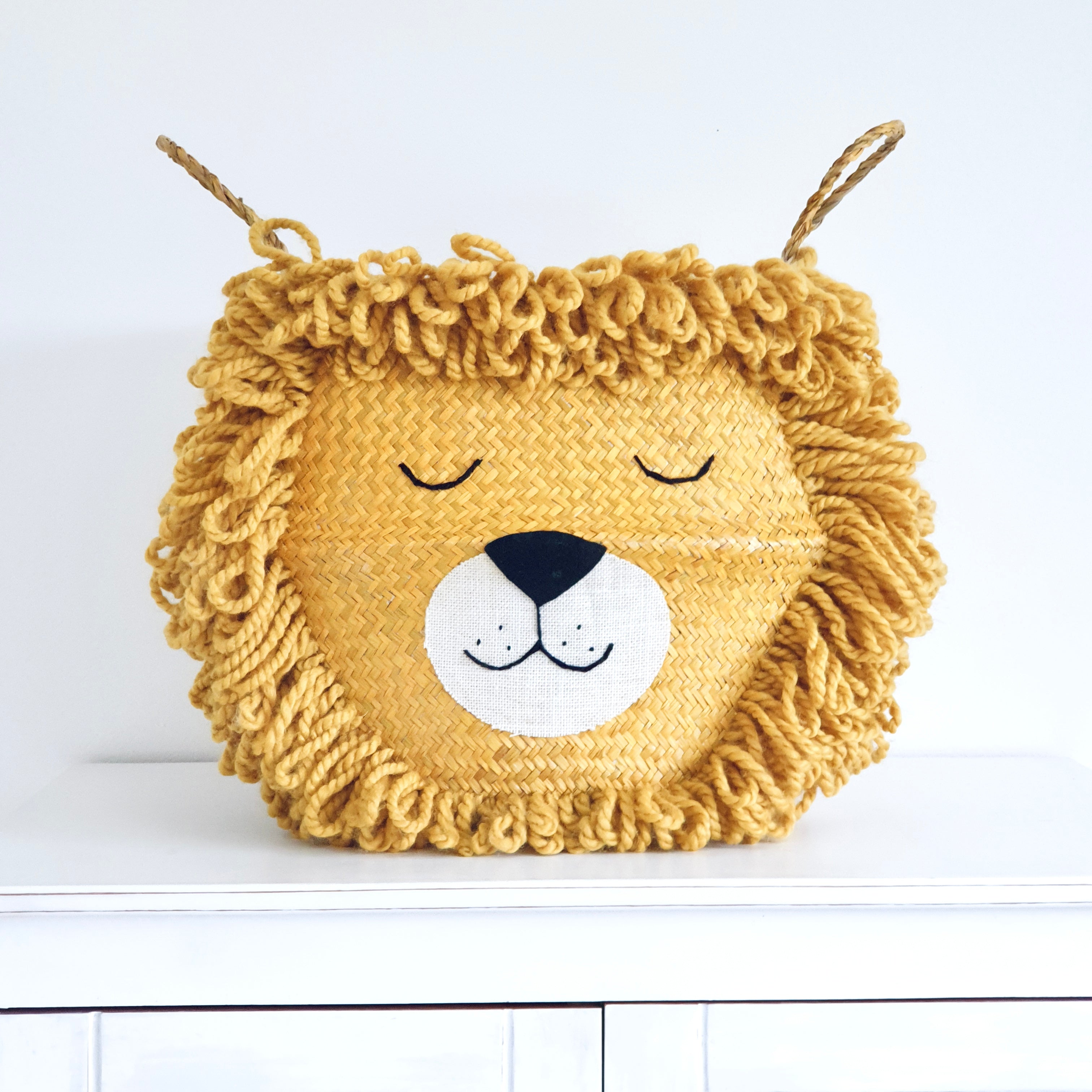Yellow Lion Basket - Extra Large - Bellybambino